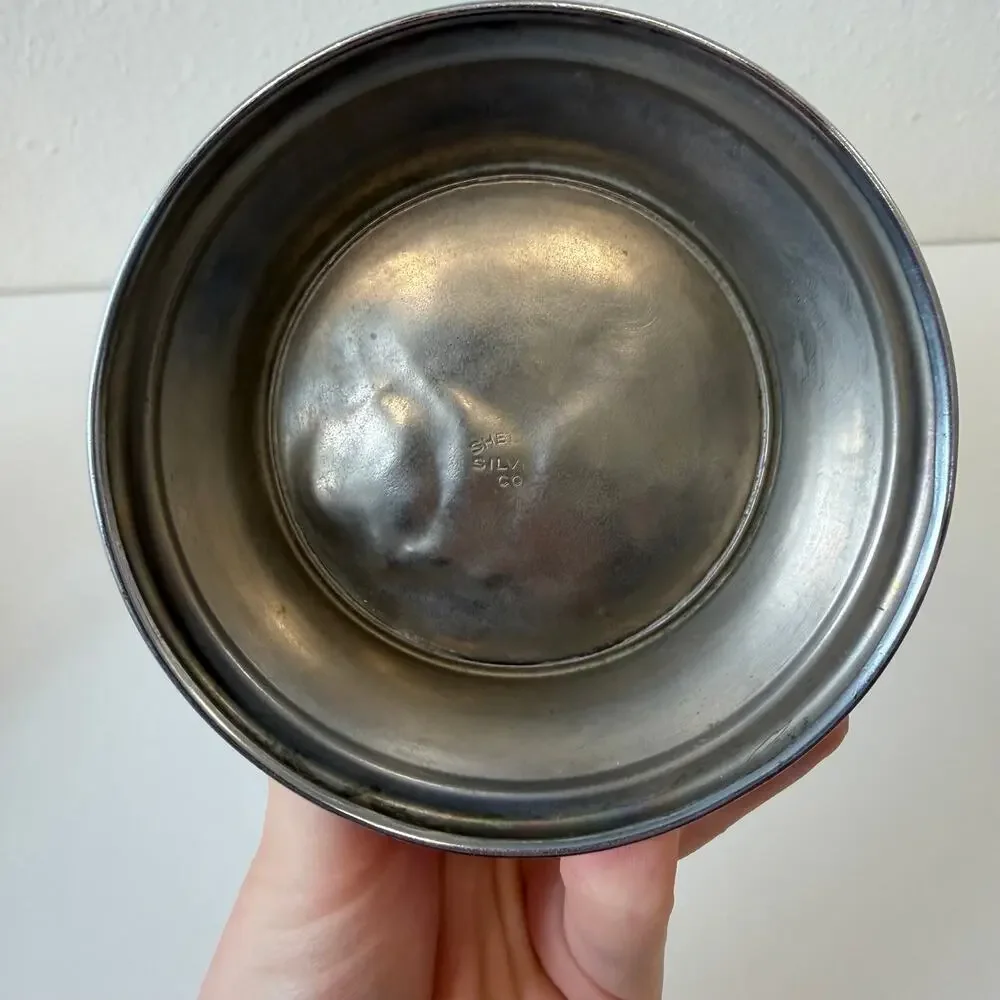 Vintage Sheffield Silver Co. Bar Cocktail Shaker with Spout Silver-Plated 11